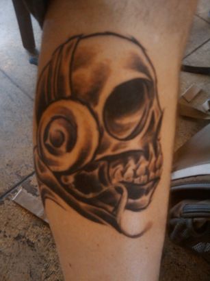 Music Skull Tattoo