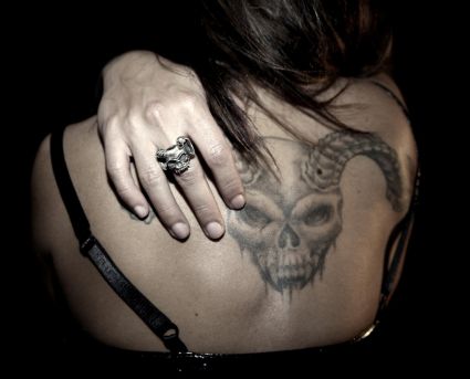 Horned Skull Tattoo