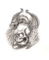 skull with dragon tat