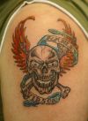 skull with tat