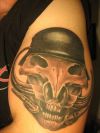 skull tat with cap