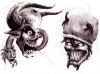 demon face pic tattoos design