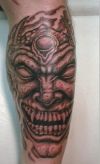 demon face pic tattoos