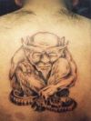 demon pic of tattoos on back