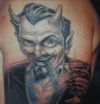 demon pic tattoos on arm