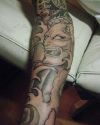 demon tattoo pics on full sleeve