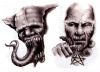 free demon face tattoos pics