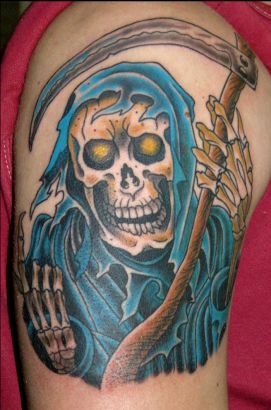 Grim Reaper Tattoo Pics On Arm