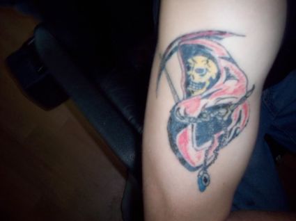 Reaper Tattoos On Arm