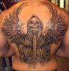reaper and wing pic back tattoo