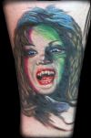 vampire girl tattoo