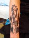 vampire girl tattoos on arm
