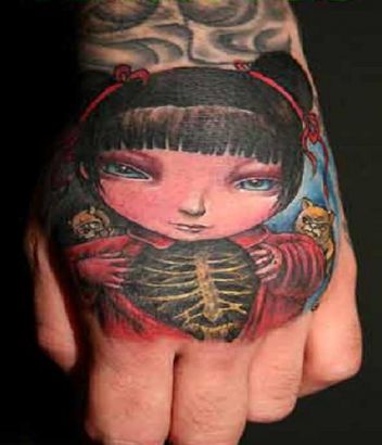 Zombie Tattoo Design On Wrist