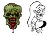 Zombie Face Tattoo Pics