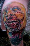 Zombie Tattoo on Calf