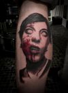 Zombie Tattoo on Right Leg