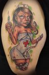 Zombie tattoo On Man Bicep