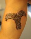 celtic aries tattoo on arm