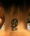 cancer symbol tattoo design
