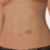 cancer tattoo on stomach