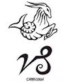 capricorn zodiac sign tattoo