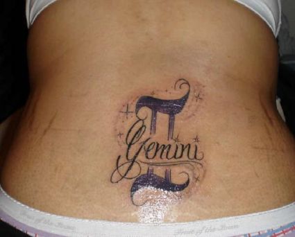 Gemini Tattoos On Back