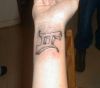 gemini pic tattoos on wrist