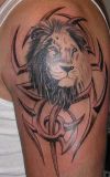 leo tribal tattoo on arm