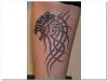 tribal leo zodiac tattoo