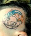 pisces pic tattoo on head