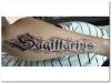 sagittarius text tattoos design