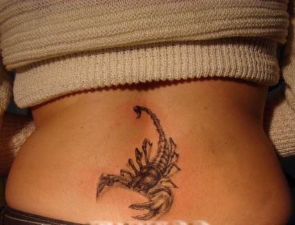 Scorpio Tatts On Lower Back