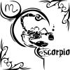 scorpio tribal zodiac tattoo