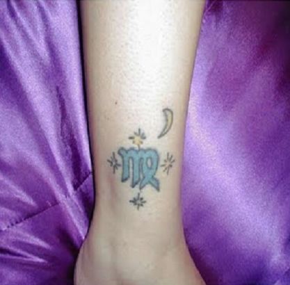 Virgo Tattoo On Ankle