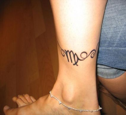 Virgo Tattoo Pics On Leg