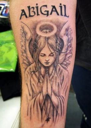 Angel Girl Tats On Hand