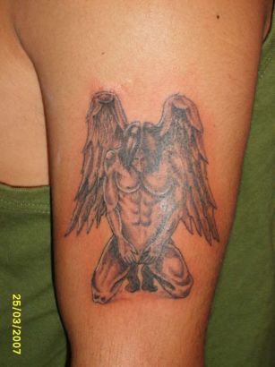 Angel Tats Inked On Arm