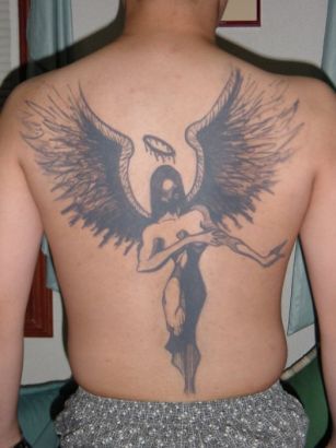 Angel Back Tattoos Design