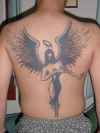 angel back tattoos design