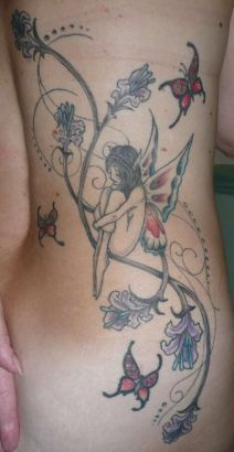 Fairy And Butterfly Tattoos