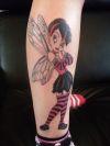cartoon fairy tattoo