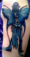 blue fairy tattoos design