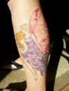 fairy tats design on leg