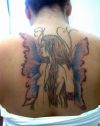 fairy tats on back of girl