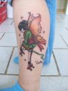 fairy tats image on leg