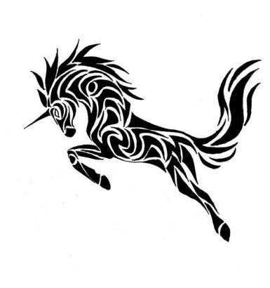 Maori Unicorn Free Tattoo