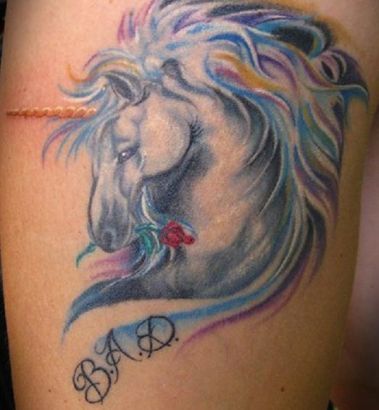 Unicorn Head Pic Tattoos