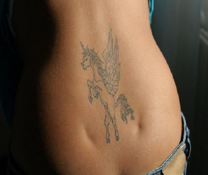 Unicorn Tattoos On Back 