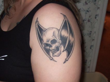 Bat Tattoos Pics On Arm