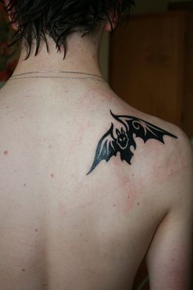 Bat Tattoos Design On Shoulder